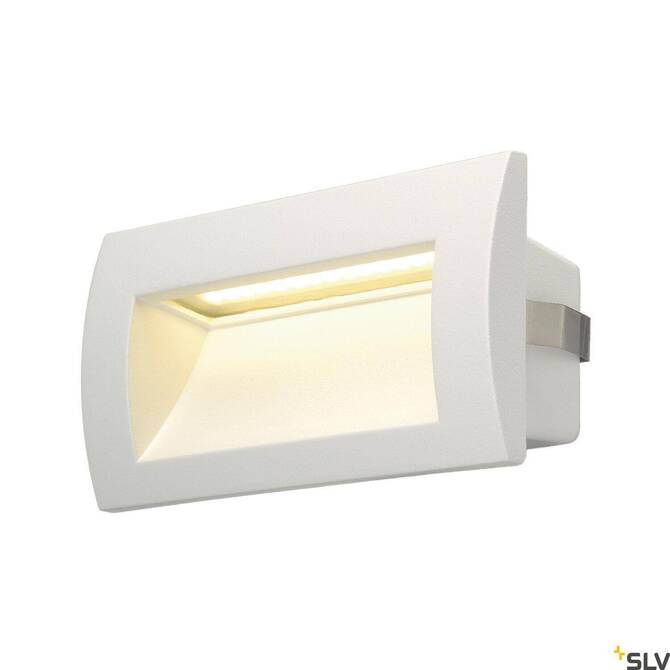 DOWNUNDER OUT LED M, lampa ścienna wpuszczana outdoor, LED, 3000K, biała (233621) - SLV