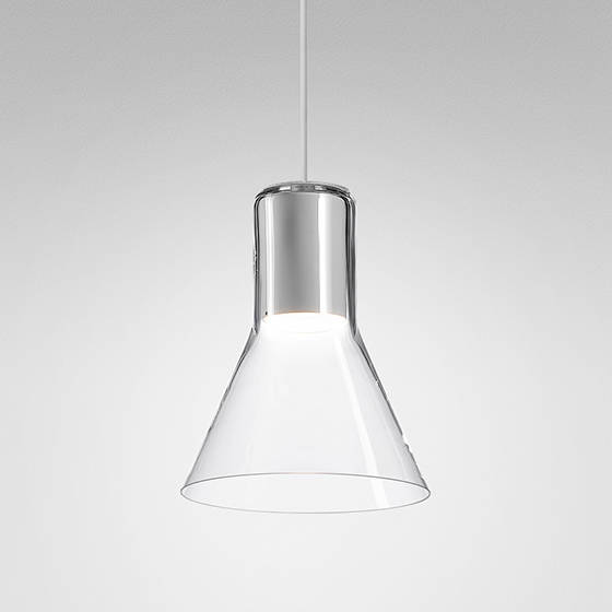 Lampa Wisząca MODERN GLASS Flared LED Kol. Biały 3000K TP (59850-M930-D9-00-13) - AqForm