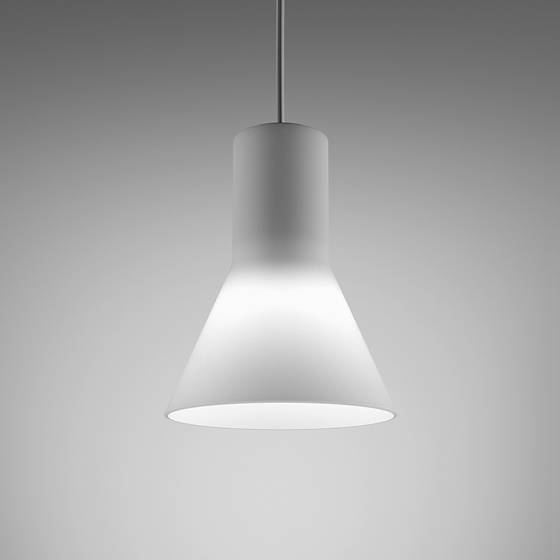 Lampa Wisząca MODERN GLASS Flared LED Kol. Szary 3000K WP (59841-M930-D9-00-16) - AqForm