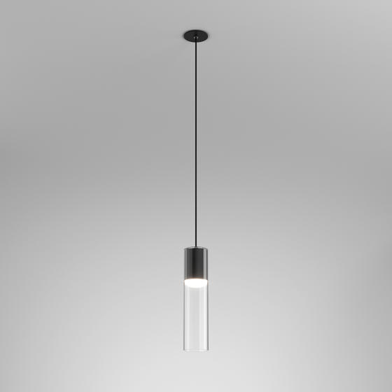 Lampa Wisząca MODERN GLASS Tube LED G/K Kol. Szary 4000K TP (59831-M940-D9-00-16) - AqForm