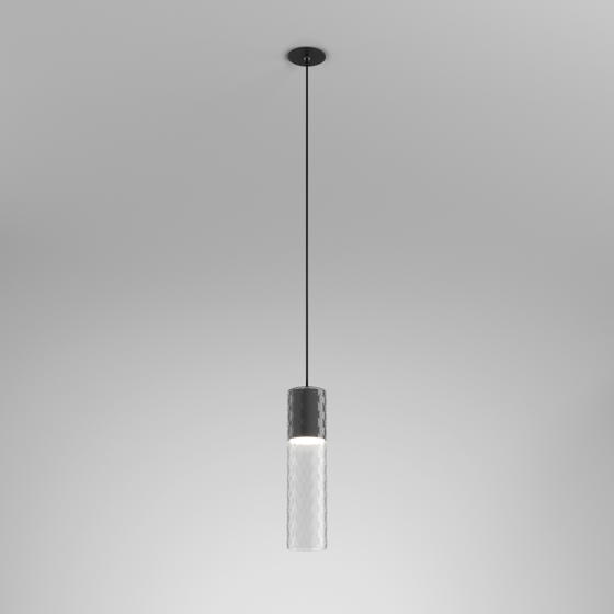 Lampa Wisząca MODERN GLASS Tube LED G/K Kol. Szary 4000K TR (59833-M940-D9-00-16) - AqForm