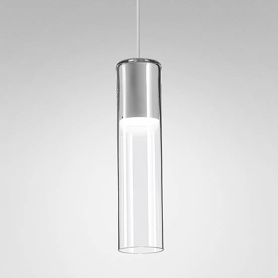 Lampa Wisząca MODERN GLASS Tube LED Kol. Szary 3000K TP (59847-M930-D9-00-16) - AqForm