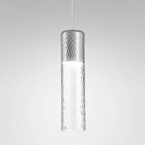 Lampa Wisząca MODERN GLASS Tube LED Kol. Szary 3000K TR (59849-M930-D9-00-16) - AqForm