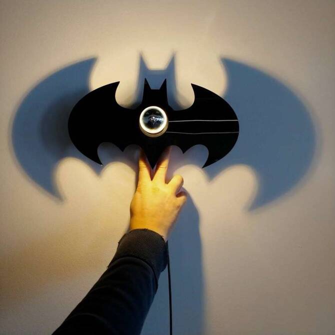 Lampa ścienna Nietoperz Batman (Abigali-BATMAN2)