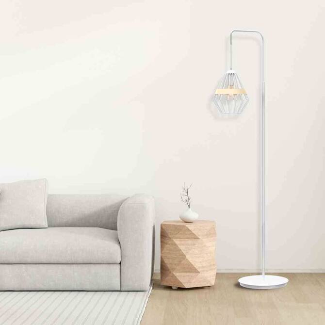 Lampa stojąca CLIFF WHITE 1xE27 (MLP5522) - Milagro