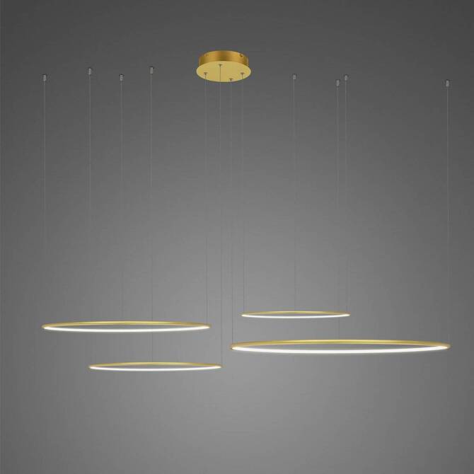 Lampa wisząca Ledowe Okręgi No.4  CO4 Φ100 cm in 3k  złota  Altavola Design (LA084/CO4_100_in_3k_gold) - ALTAVOLA DESIGN