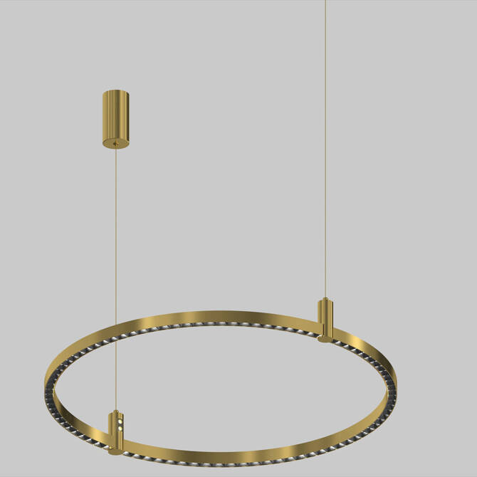 Ledowa lampa wisząca Diamante No.2  CO1 80 cm złota Altavola Design  (LA118/CO1_80_gold) - ALTAVOLA DESIGN