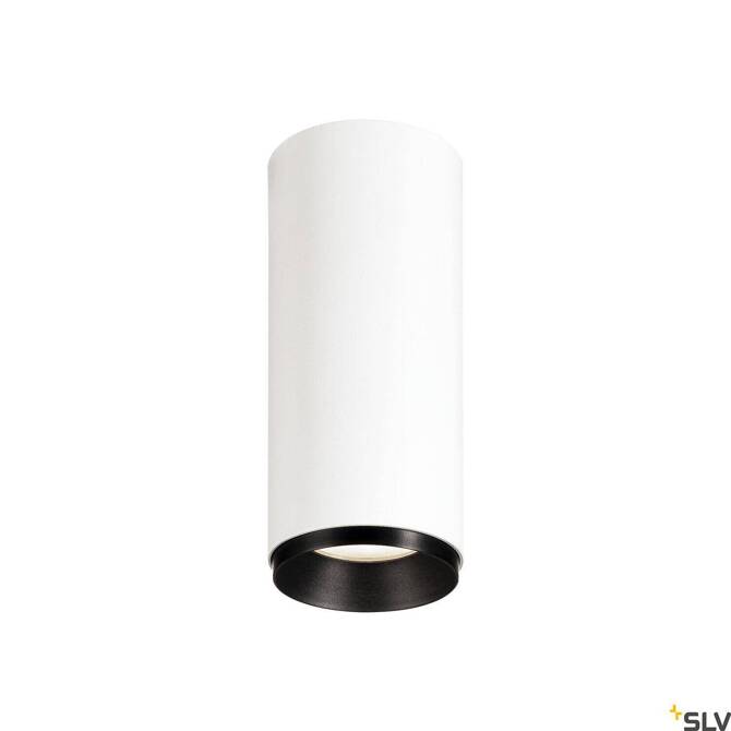 NUMINOS® CL PHASE S, wewnętrzna oprawa sufitowa natynkowa LED, biała/czarna 4000 K 60° (1004144) - SLV