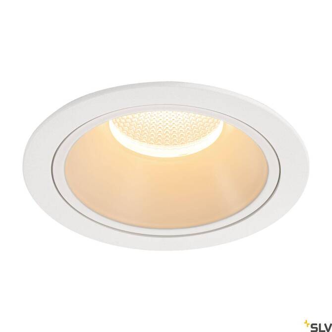NUMINOS® DL XL, wewnętrzna oprawa sufitowa wpuszczana LED, biała/biała, 2700 K 55° (1004004) - SLV