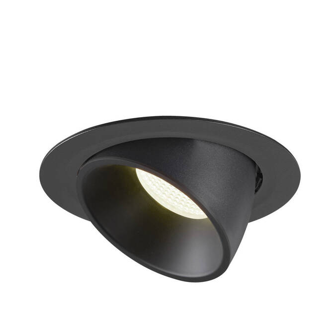 NUMINOS® GIMBLE XL, oprawa sufitowa wpuszczana czarna 4000 K 55° (1006071) - SLV