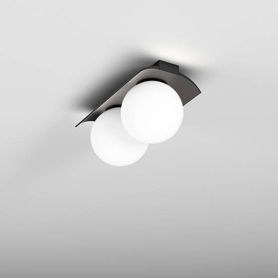 Plafon Kinkiet MODERN BALL WP x2 LED Kol. Biały (46971-M930-D0-00-13) - AqForm